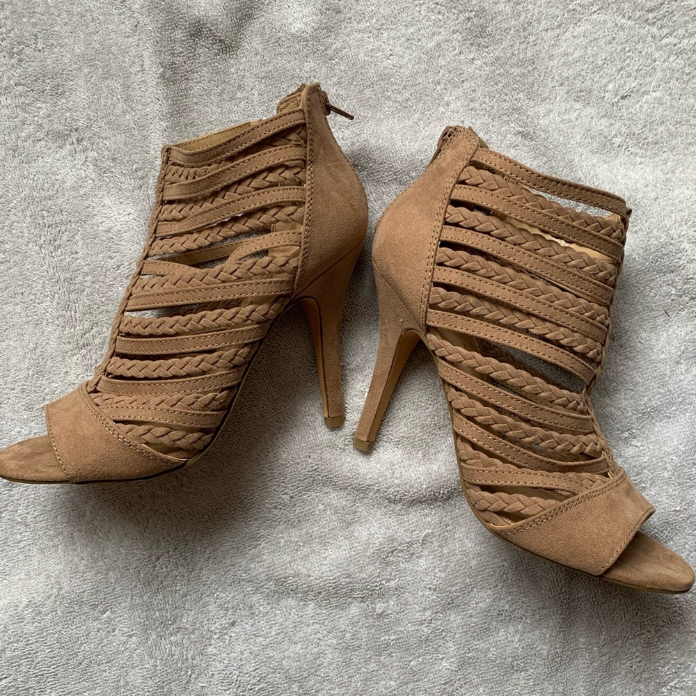 Lauren Conrad Heels Size 7 Tan Like New Spumoni